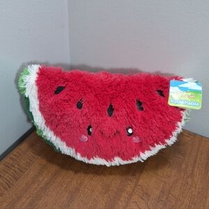 NWT Squishable Comfort Food Watermelon Mini 12 Inches Long Plush Soft Fuzzy